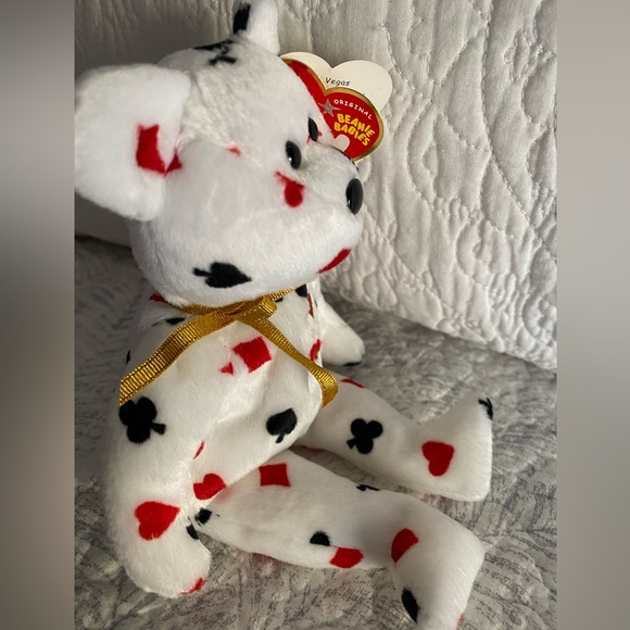 🎰 RETIRED TY BEANIE BABY LAS VEGAS EXCLUSIVE BEAR “LAS VEGAS”. RARE! MWMT! - Picture 4 of 7